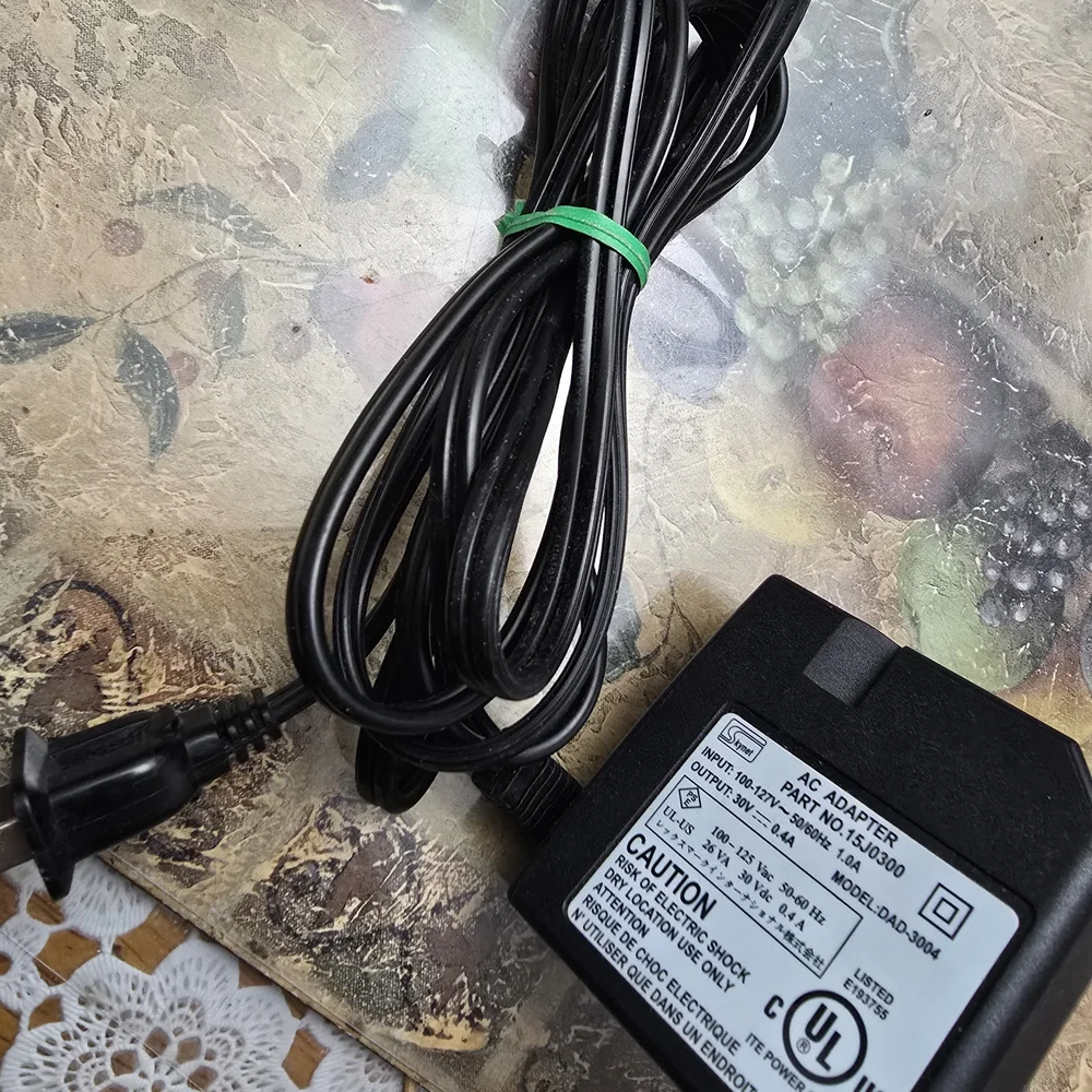 SkyNet AC Adapter Printer Power Supply Model: DAD-3004 30V~0.4A PN A15J0300